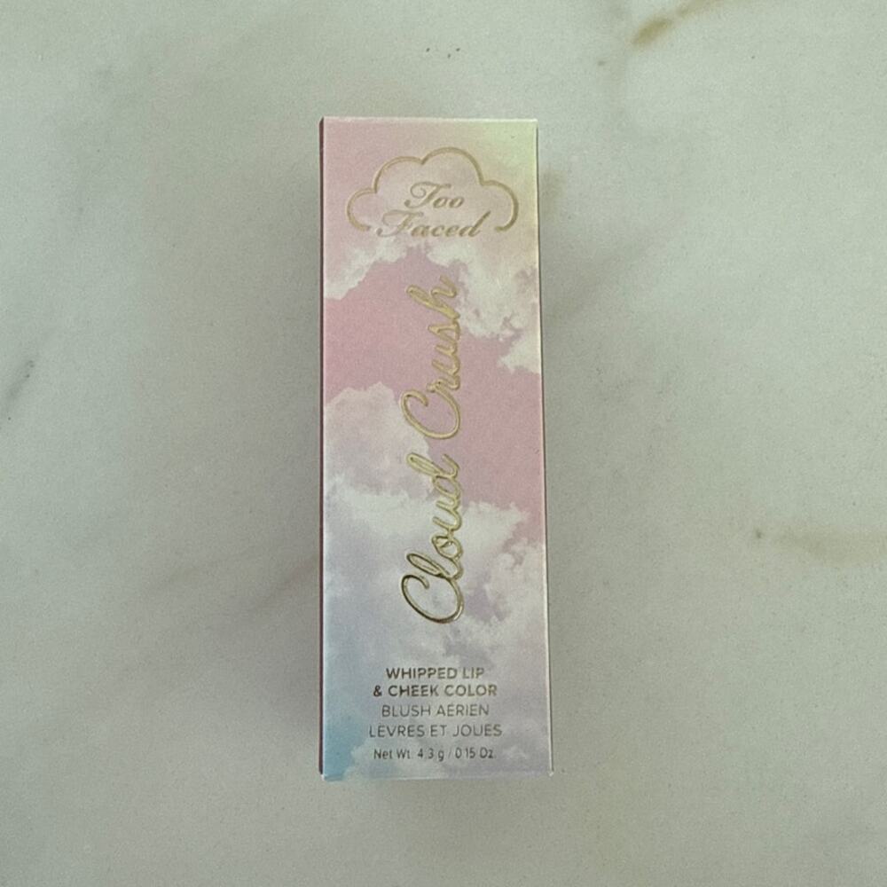 Too Faced Cloud Crush Whipped Lip and Cheek Color Milk & Cookies